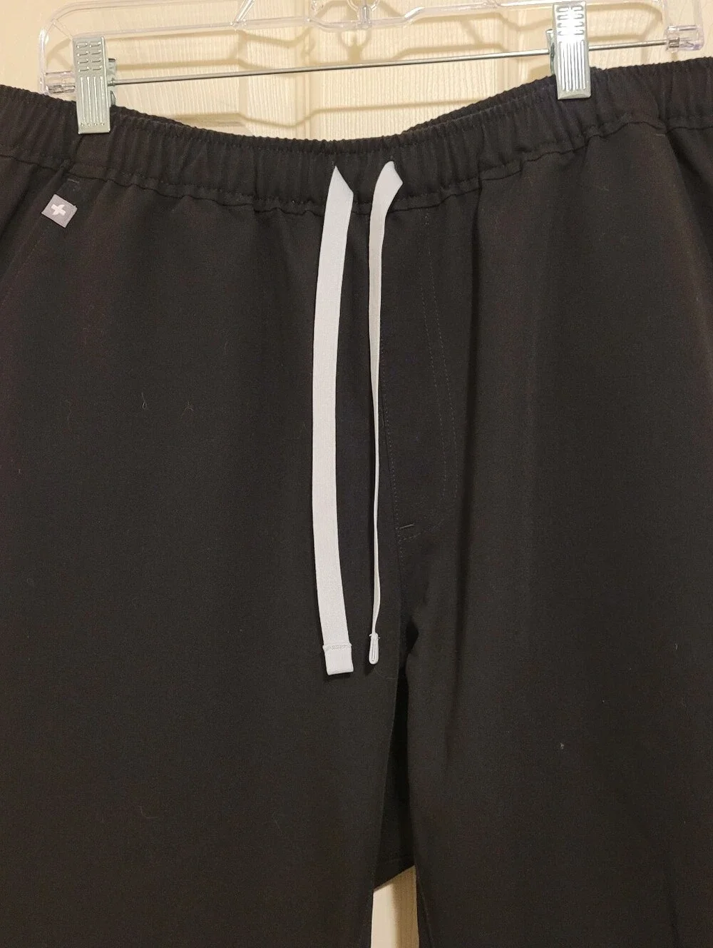 Unisex Figs Scrub Jogger Pants Large Black Drawstring
